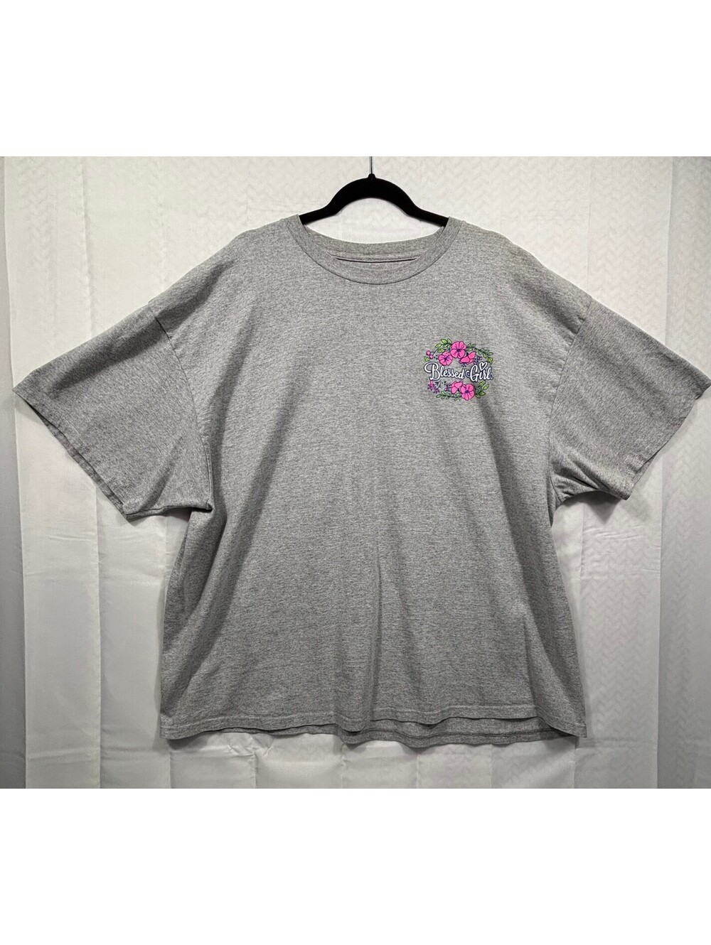 Blessed Girl Gray Graphic T-Shirt Let All You Do Be Done in Love